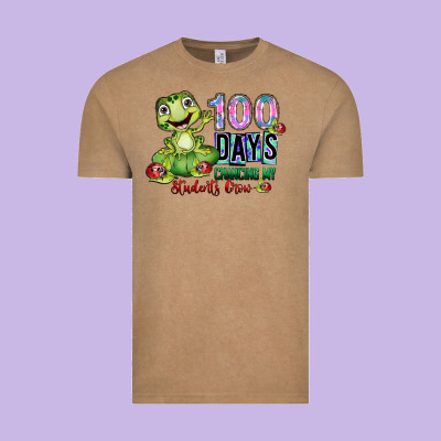 100 Days Chancing My Students Crow Vintage Tee Designed By Sublimationcraftshop