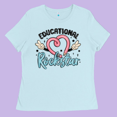 Educational Rockstar Ladies Tee Designed By Maliassmallbusiness