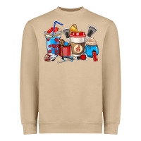 Mushroom Lacrosse coffee cups Heavyweight Sweatshirt - HowdyJamesFarm