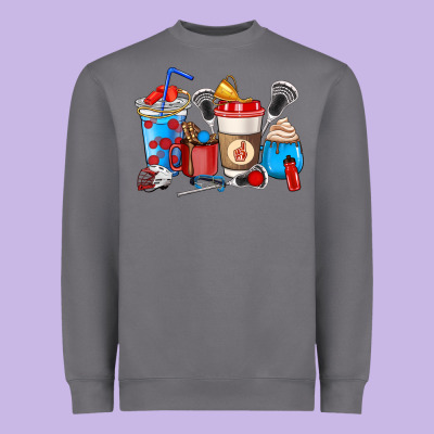 Lacrosse Coffee Cups Heavyweight Sweatshirt Designed By Howdyjamesfarm