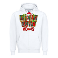 White christmas jelly bean claus Zipper Hoodie - FaDigitalArtStudio