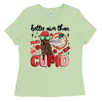 Matcha better aim than cupid with dog and duck Ladies Tee - MaliasSmallBusiness