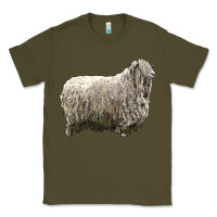 Army Green lincoln sheep Classic Tee - LillyAllenDesigns