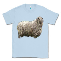 Dusty Blue lincoln sheep Classic Tee - LillyAllenDesigns