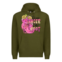 Army Green give cancer the boot Premium Hoodie - FaDigitalArtStudio