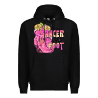 Black give cancer the boot Premium Hoodie - FaDigitalArtStudio
