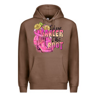 Chestnut give cancer the boot Premium Hoodie - FaDigitalArtStudio