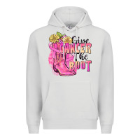Dove Grey give cancer the boot Premium Hoodie - FaDigitalArtStudio