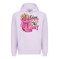 Lilac give cancer the boot Premium Hoodie - FaDigitalArtStudio