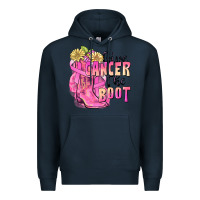 Navy give cancer the boot Premium Hoodie - FaDigitalArtStudio