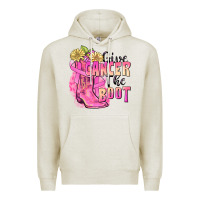 Oatmeal Heather give cancer the boot Premium Hoodie - FaDigitalArtStudio