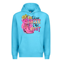 Ocean Blue give cancer the boot Premium Hoodie - FaDigitalArtStudio