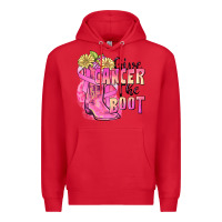 Red give cancer the boot Premium Hoodie - FaDigitalArtStudio