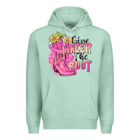 Seafoam give cancer the boot Premium Hoodie - FaDigitalArtStudio