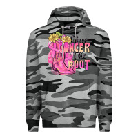 Slate Camo give cancer the boot Premium Hoodie - FaDigitalArtStudio