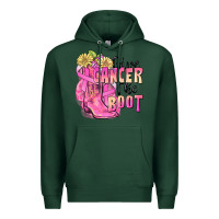 Sports Green give cancer the boot Premium Hoodie - FaDigitalArtStudio