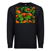 Black halloween pumpkin mouse pad Premium Sweatshirt - BundleAndBundleShop