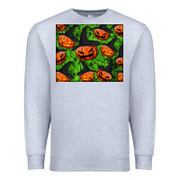 Heather Grey halloween pumpkin mouse pad Premium Sweatshirt - BundleAndBundleShop