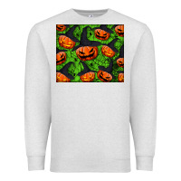 Oatmeal Heather halloween pumpkin mouse pad Premium Sweatshirt - BundleAndBundleShop