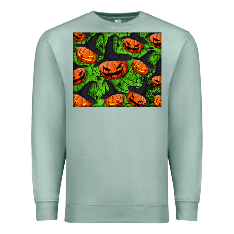 Halloween Pumpkin Mouse Pad Premium Sweatshirt by BundleAndBundleShop | Teevron
