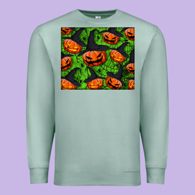 Halloween Pumpkin Mouse Pad Premium Sweatshirt Designed By Bundleandbundleshop