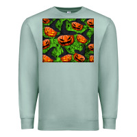 Seafoam halloween pumpkin mouse pad Premium Sweatshirt - BundleAndBundleShop