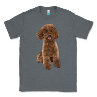 Charcoal Heather Poodles Dog lllustrations Classic Tee - LillyAllenDesigns