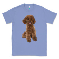 Colony Blue Poodles Dog lllustrations Classic Tee - LillyAllenDesigns