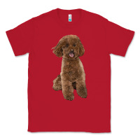 Red Poodles Dog lllustrations Classic Tee - LillyAllenDesigns