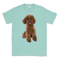 Seafoam Poodles Dog lllustrations Classic Tee - LillyAllenDesigns