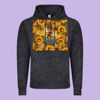 Be Kind Bee And Sunflowers Vintage Hoodie Designed By Artiststas