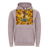 Vintage Zinc be kind bee and sunflowers Vintage Hoodie - Artiststas