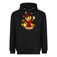 Black Softball Christmas With Hat And Glove Heavyweight Hoodie - FaDigitalArtStudio