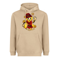 Mushroom Softball Christmas With Hat And Glove Heavyweight Hoodie - FaDigitalArtStudio