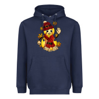Navy Softball Christmas With Hat And Glove Heavyweight Hoodie - FaDigitalArtStudio
