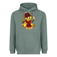 Sage Softball Christmas With Hat And Glove Heavyweight Hoodie - FaDigitalArtStudio