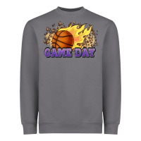 Storm game day basketball leopard flames fireball Heavyweight Sweatshirt - HowdyJamesFarm