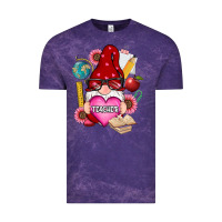 Cloud Purple valentines day teacher gnome Vintage Tee - RanaPortraitStore
