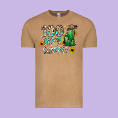 100 Days Sharfer Vintage Tee Designed By Sublimationcraftshop