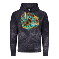 Cloud Black leopard honeycomb with bee Vintage Hoodie - Artiststas