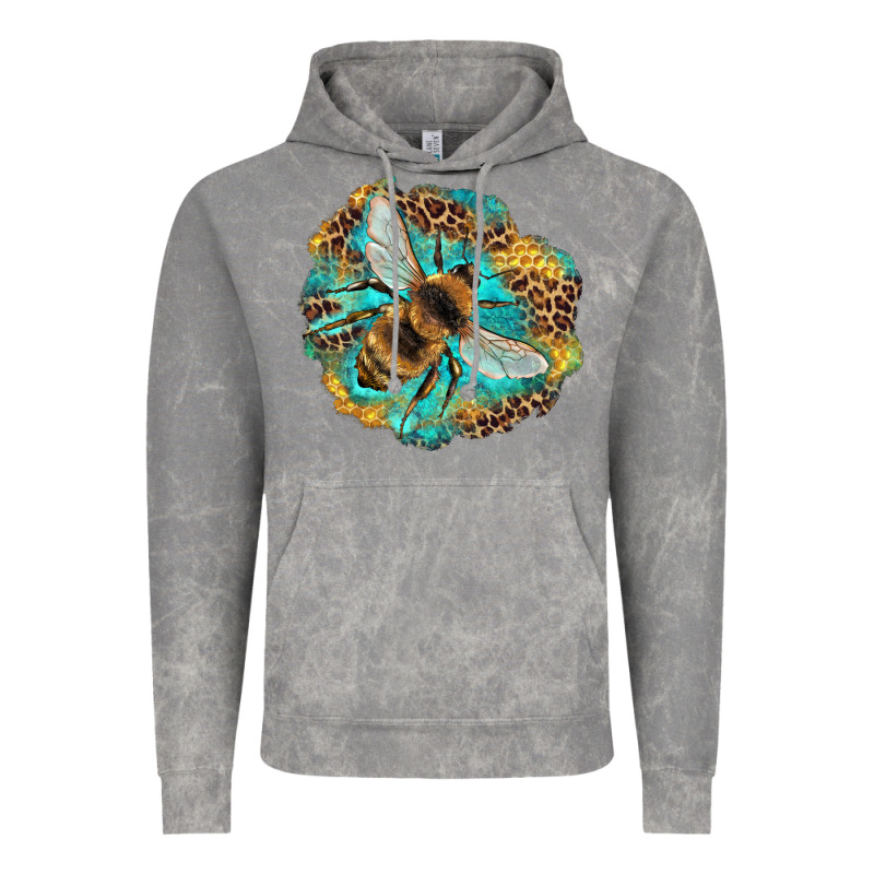 Leopard Honeycomb With Bee Vintage Hoodie by Artiststas | Teevron