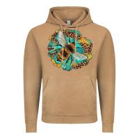 Vintage Camel leopard honeycomb with bee Vintage Hoodie - Artiststas