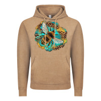 Vintage Coffee leopard honeycomb with bee Vintage Hoodie - Artiststas