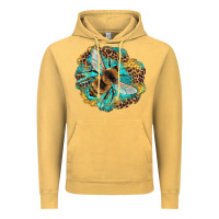 Vintage Mustard leopard honeycomb with bee Vintage Hoodie - Artiststas