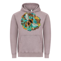 Vintage Zinc leopard honeycomb with bee Vintage Hoodie - Artiststas