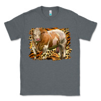 Charcoal Heather western simmental bull Classic Tee - LillyAllenDesigns