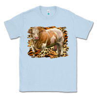 Dusty Blue western simmental bull Classic Tee - LillyAllenDesigns