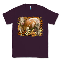 Plum western simmental bull Classic Tee - LillyAllenDesigns