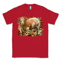 Red western simmental bull Classic Tee - LillyAllenDesigns