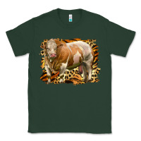 Sports Green western simmental bull Classic Tee - LillyAllenDesigns